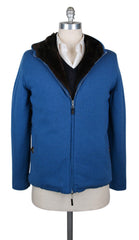 Svevo Parma Blue Cashmere Solid Jacket - Size 40 (US) / 50 (EU) - (SV729)