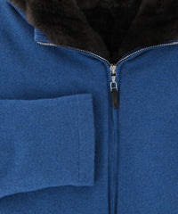 Svevo Parma Blue Cashmere Solid Jacket - (SV729) - Parent