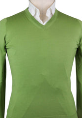 Svevo Parma Green Sweater - V- Neck - Size L (US) / 52 (EU) - (0671SA9X48)