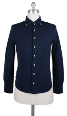 Svevo Parma Navy Blue Solid Shirt - Extra Slim - 17.5/44 - (F113182)