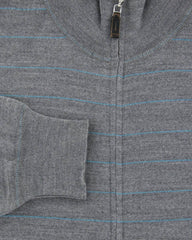 Svevo Parma Gray Wool Sweater - Full Zip - Medium/50 - (1339SE10X33)