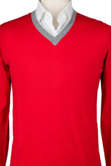 Svevo Parma Red Sweater - V-Neck - (4659SE12MP46V18C) - Parent
